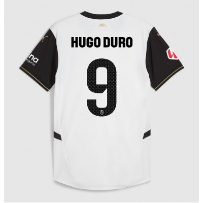 Moški Nogometni dresi Valencia Hugo Duro #9 Domači 2024-25 Kratek Rokav Moški Nogometni dresi Valencia Hugo Duro #9 Domači 2024-25 Kratek Rokav